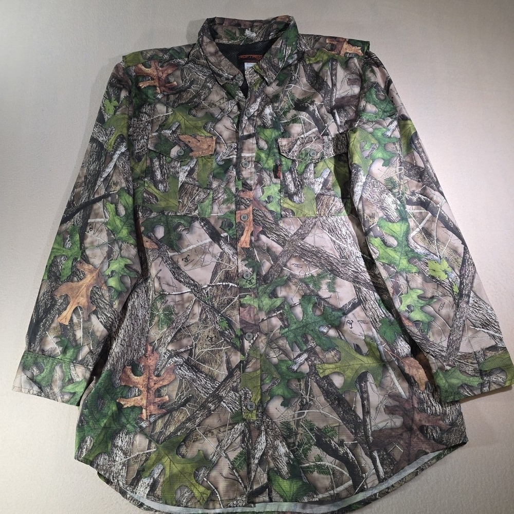 True timber Camo ripstop Men's 2XL‎ Button down lightweight vented breathable...